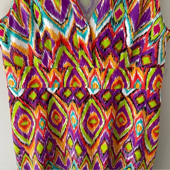 JUDE Connelly Ellie Dress Multicolor Ikat Size Large NWT - Picture 5 of 7